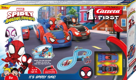 Carrera 63049 FIRST Spidey Web Spin / Autostrecke / Rundkurslänge 2,4 m / ab 3 Jahren