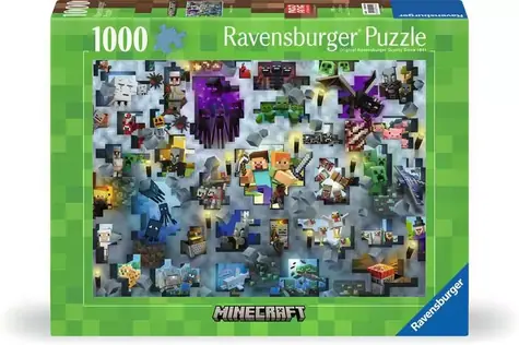 Ravensburger Challenge Puzzle: Minecraft / 1000 Teile / ab 14 Jahren