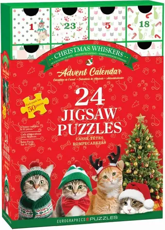 EUROGRAPHICS Puzzle-Adventskalender: Weihnachtsbart / 24x50 Teile / ab 6 Jahren