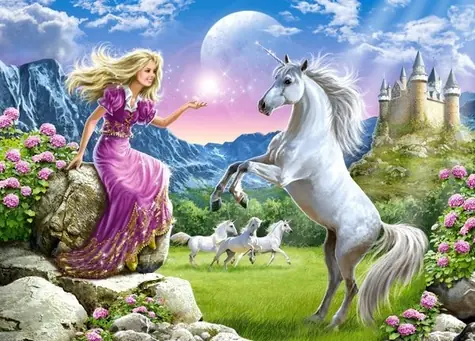 Castorland 018024 Mein Freund das Einhorn / 180 Teile / ab 7 Jahren