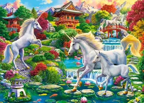 Castorland 27590 Einhorngarten / 260 Teile / ab 8 Jahren