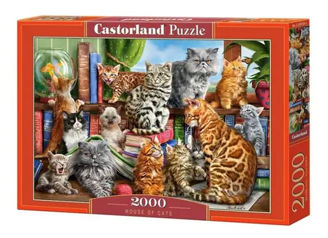 Castorland 200726 Katzenhaus / 2000 Teile / ab 9 Jahren