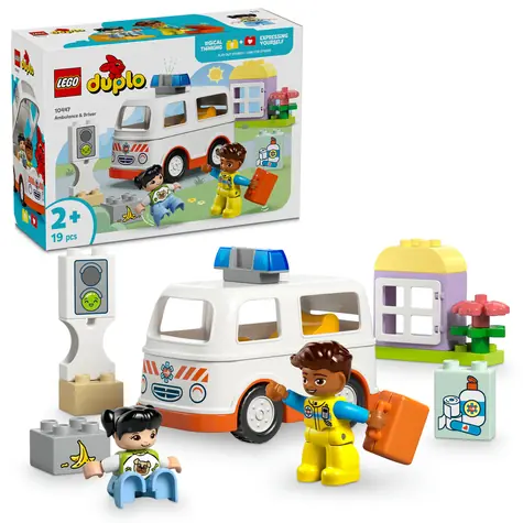 LEGO® DUPLO® 10447 Krankenwagen mit Fahrer / Anzahl der Teile: 19 / ab 2 Jahren