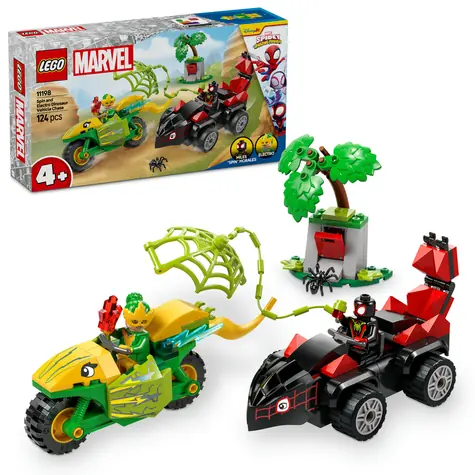 LEGO® MARVEL 11198 Spin, Electro und die Dinosaurier-Fahrzeugjagd / Anzahl der Teile: 124 / ab 4 Jahren
