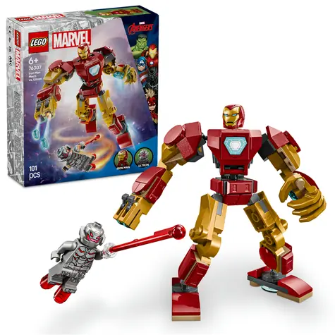LEGO® MARVEL 76307 Iron Man im Mech-Anzug gegen Ultron / Anzahl der Teile: 101 / ab 6 Jahren