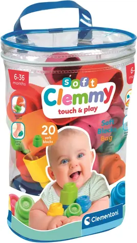 Clementoni Soft Clemmy 20 Würfel im Plüschbeutel / ab 6 Monaten