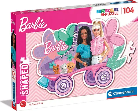Clementoni Outline PUZZLE Barbie: Schlittschuhe / 104 Teile / ab 6 Jahren