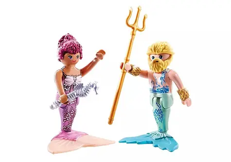 Playmobil DuoPack 71799 DuoPack Meerjungfrau und Triton / Teilezahl: 6 / ab 4 Jahren