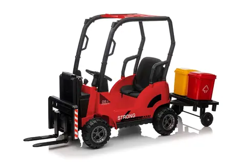 Eljet Kinder Elektro-Gabelstapler rot / 50W / Geschwindigkeit 2-4km/h / Tragkraft 30kg 