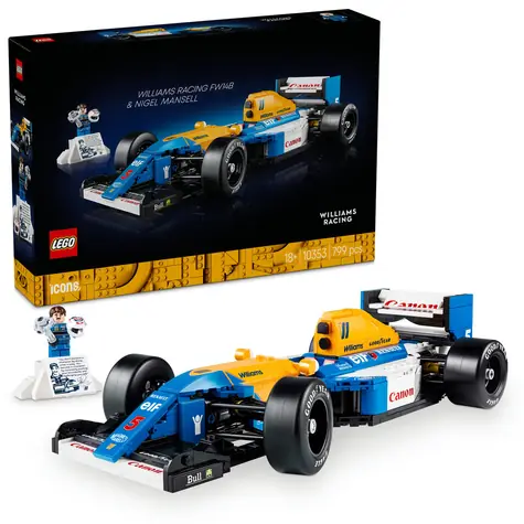 LEGO® Icons 10353 Williams Racing FW14B und Nigel Mansell / Teileanzahl: 799 / ab 18 Jahren