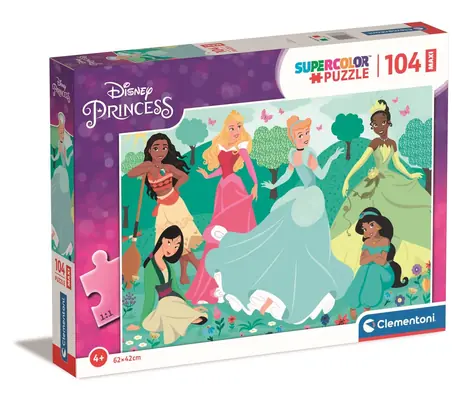 Clementoni Disney Prinzessinnen MAXI / 104 Teile / ab 6 Jahren