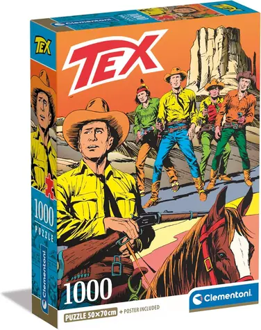 Clementoni PUZZLE Tex: Im Wilden Westen / 1000 Teile / ab 10 Jahren
