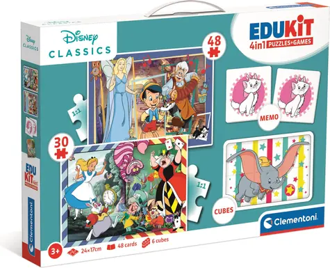 Clementoni Disney Classics 4in1 Spieleset / 72 Teile / ab 3 Jahren