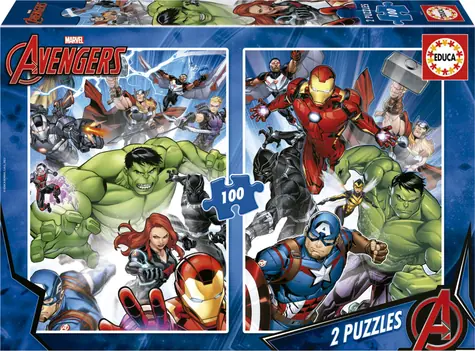 Educa Puzzle Avengers / 2x100 Teile / ab 6 Jahren