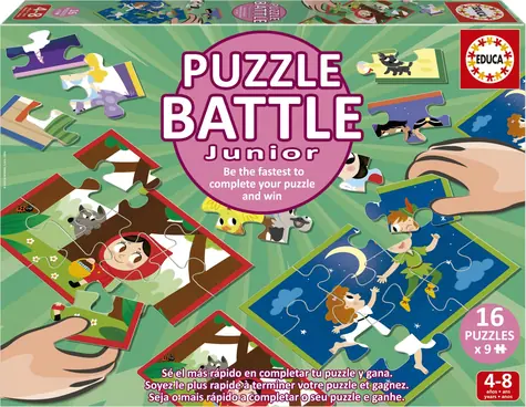Educa Puzzle Battle Fairy Tales / 16x9 Teile / ab 4 Jahren 