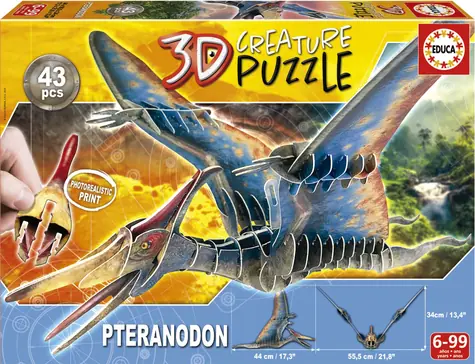 Educa 3D Puzzle Pteranodon / 43 Teile / ab 6 Jahren 