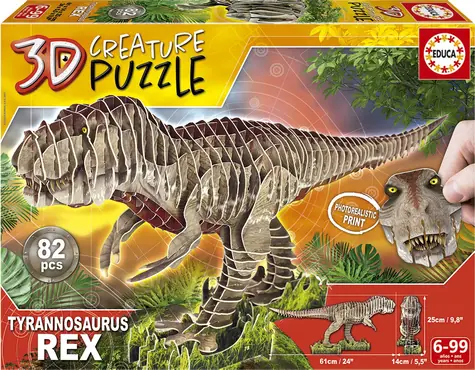 Educa 3D Puzzle T-Rex / 82 Teile / ab 6 Jahren