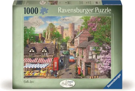 Ravensburger Puzzle: Malerische Gasse zum Schloss / 1000 Teile / ab 14 Jahren