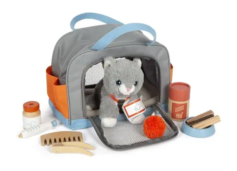 Small Foot Plüschkatze mit Pflegeset / ab 2 Jahren