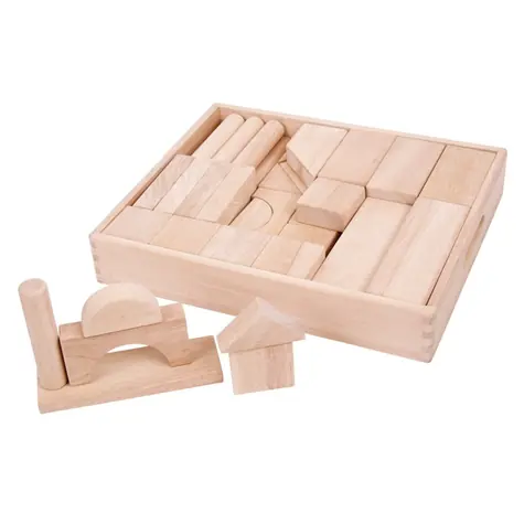 Bigjigs Baby Große Holzwürfel natur