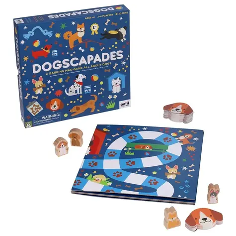 Petit Collage Brettspiel zum Thema Hunde / Spieldauer: 20 Minuten / Anzahl Spieler: 2-4 / ab 4 Jahren