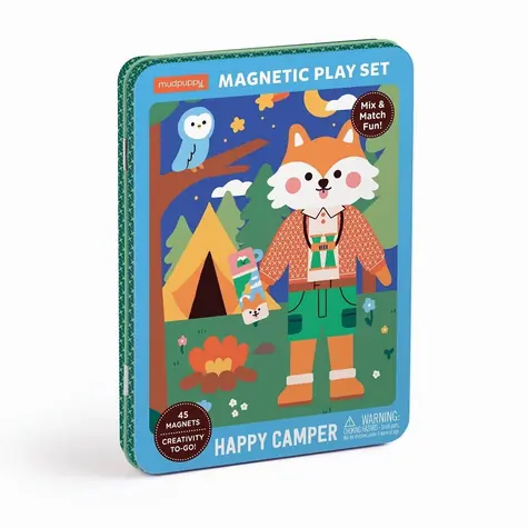 Mudpuppy Magnetset Happy Camper 45-teilig / ab 4 Jahren