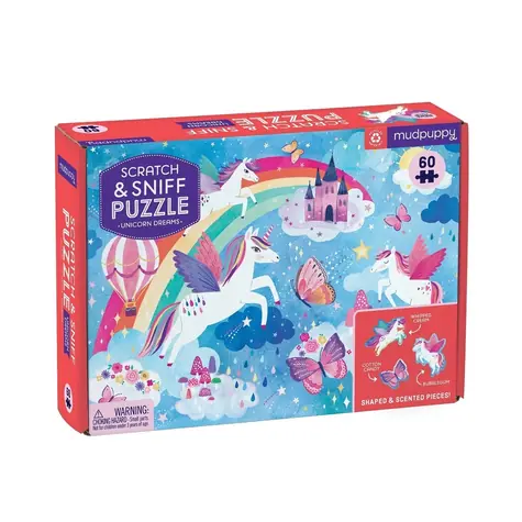 Mudpuppy Puzzle Einhornträume mit Duft / 60 Teile / ab 4 Jahren
