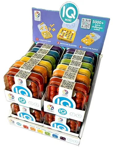 Mindok SMART - IQ Mini (Display 24 Stück) / Spieldauer: 15 Minuten / Anzahl Spieler: 1 / ab 6 Jahren
