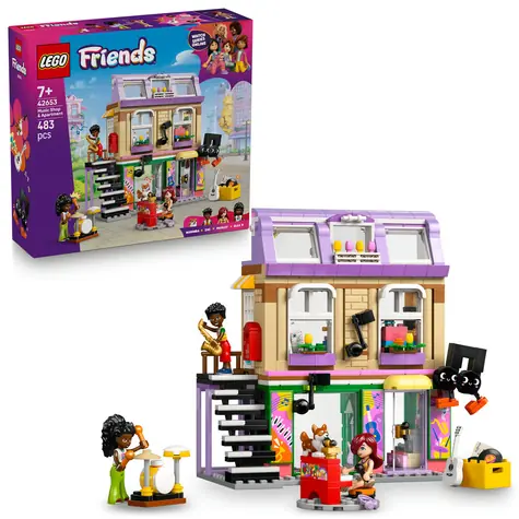 LEGO® Friends 42653 Musikladen und Wohnung / Anzahl Teile: 483 / ab 7 Jahren