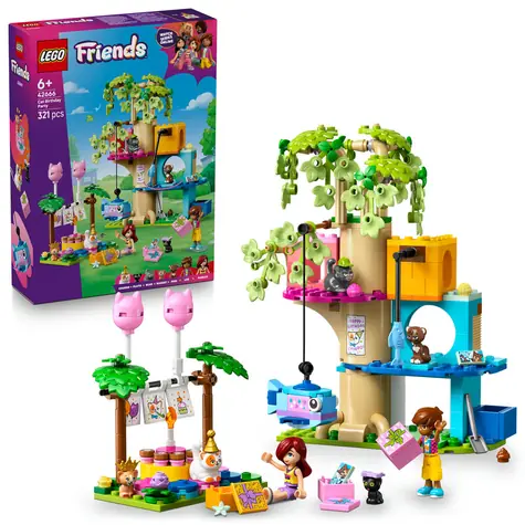LEGO® Friends 42666 Katzengeburtstagsparty und Baumhaus / Anzahl Teile: 321 / ab 6 Jahren
