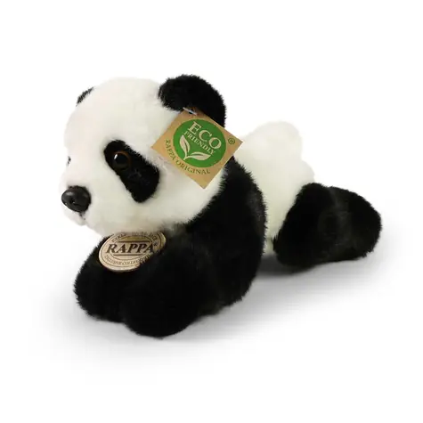 Rappa Plüsch Panda liegend 20 cm / UMWELTFREUNDLICH / ab 0 Jahren