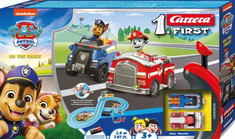 Carrera 63056 FIRST Paw Patrol / Autorennbahn / Streckenlänge 2,4 m / ab 3 Jahren