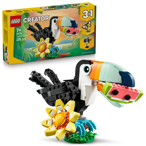 LEGO® Creator 3-in-1 Set 31173 Wildtiere: Tropischer Tukan / Anzahl der Teile: 225 / ab 7 Jahren