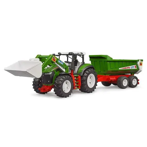 Bruder ROADMAX Traktor mit Frontlader und Wagen / 1:16 / ab 2 Jahren