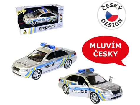 MaDe 03685 - Polizeiauto mit Tschechisch Stimme 24 cm