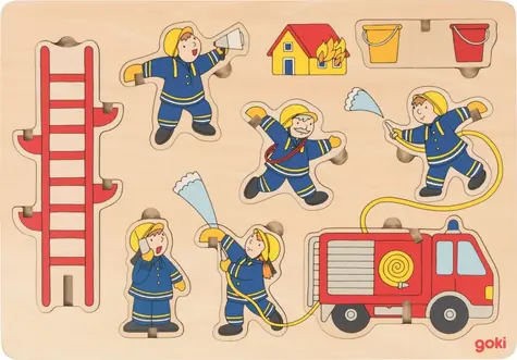 GOKI Holzeinlage Feuerwehr 2in1 / ab 12 Monaten
