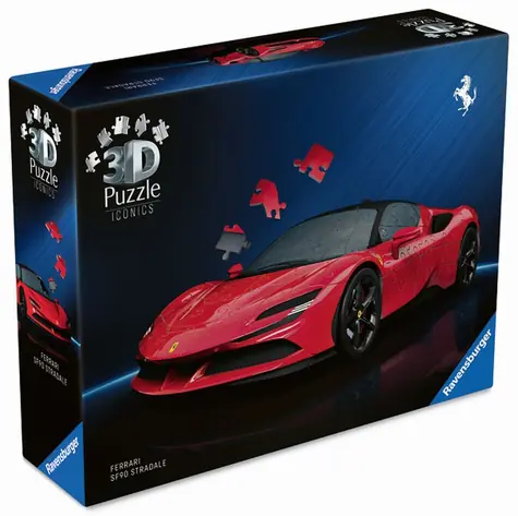 Ravensburger 3D Puzzle Iconics: Ferrari SF90 Stradale / 108 Teile / ab: 8 Jahren