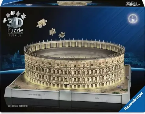 Ravensburger 3D Puzzle Iconics: Kolosseum (Night Edition) / 216 Teile / ab: 8 Jahren