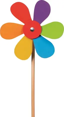 GOKI Holz-Windrad Blume