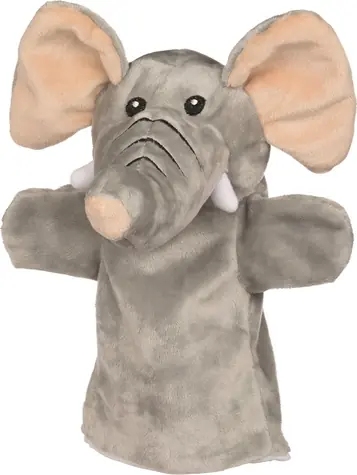 GOKI Elefanten-Spielpuppe - Afrikanische Tiere 27,5 cm / ab 12 Monaten