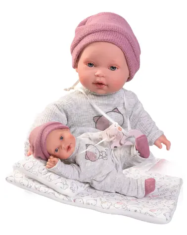 Antonio Juan 11115 KIKA - realistische Puppe mit Geräuschen und weichem Stoffkörper - 27 cm / ab 3 Jahren / 3x LR44