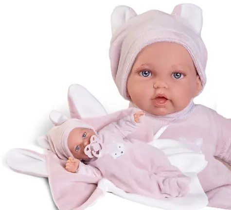 Antonio Juan 12439 PETIT - realistische Puppe mit weichem Stoffkörper - 27 cm / ab 2 Jahren