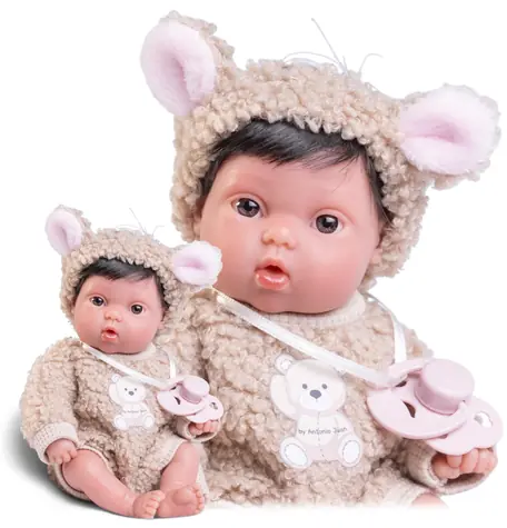 Antonio Juan 85317-1 Picolín Teddybär - realistische Babypuppe mit Vollvinylkörper - 21 cm / ab 2 Jahren