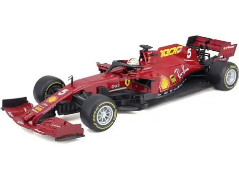 Bburago Ferrari Racing F1 2020 - GP von Österreich - SF1000 Nr. 5 Sebastian Vettel / Maßstab 1:18