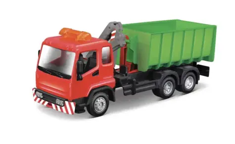 Bburago Hakenlift- und Kranwagen / Maßstab 1:43