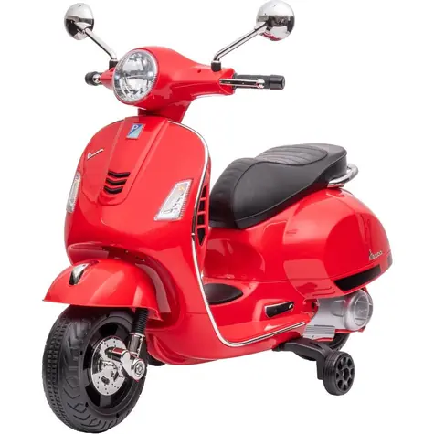 Buddy Toys Elektromotorrad Vespa GTS rot / 30 W / Geschwindigkeit: 3-5 km/h / Tragkraft: 30 kg