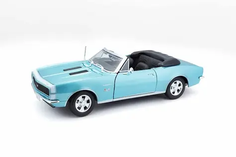 Maisto - 1967 CHEVROLET CAMARO SS 396 CABRIO, Metallic-Türkis, 1:18