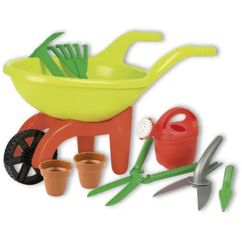 Androni Großes Laufrad mit Gartenzubehör / ab 3 Jahren