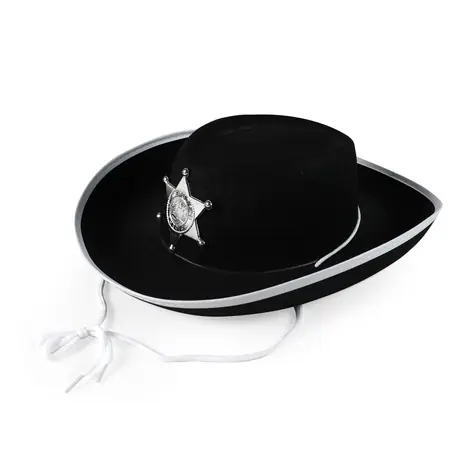 Rappa Kinder schwarzer Sheriffhut