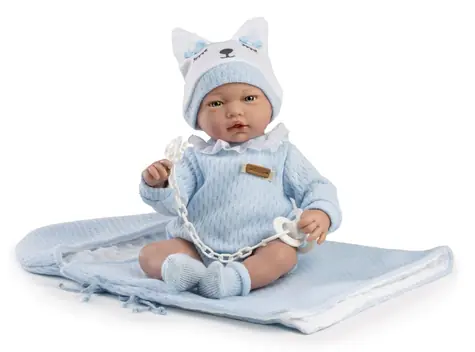 Guca 960 GAEL - realistische Babypuppe mit Geräuschen und weichem Stoffkörper - 38 cm / ab 3 Jahren